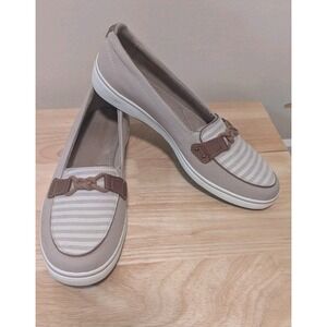 Grasshopper Ked 9N Deck Shoes Tan Windsor Knot Ortholite Deluxe Striped Nautical